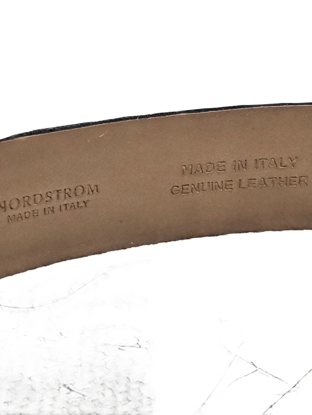 Ann Taylor Lizard Embossed Leather Belt Size S - Picture 5 of 5